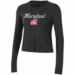 Women's Under Armour Black Maryland Terrapins Vault Cropped Long Sleeve T-Shirt 5 Women's Under Armour Black Maryland Terrapins Vault Cropped Long Sleeve T-Shirt -Under Armour SHOP unnamed file 10620