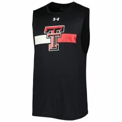 Men's Under Armour Black Texas Tech Red Raiders Logo Striped Tech Performance Tank Top -Under Armour SHOP unnamed file 10639