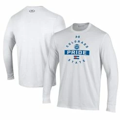 Men's Under Armour White Colorado State Rams Pride Long Sleeve T-Shirt