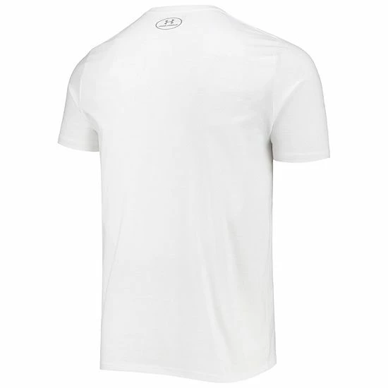 Men's Under Armour White Wisconsin Badgers 2022 Sideline Football Performance Cotton T-Shirt 4 Men's Under Armour White Wisconsin Badgers 2022 Sideline Football Performance Cotton T-Shirt - Image 4