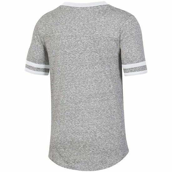 Girls Youth Under Armour Heathered Gray Wisconsin Badgers Siro Slub Novelty T-Shirt 4 Girls Youth Under Armour Heathered Gray Wisconsin Badgers Siro Slub Novelty T-Shirt - Image 4