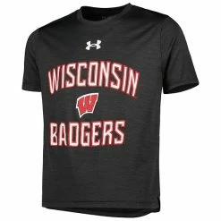 Youth Under Armour Heathered Black Wisconsin Badgers Vent Tech Mesh T-Shirt 6 Youth Under Armour Heathered Black Wisconsin Badgers Vent Tech Mesh T-Shirt -Under Armour SHOP unnamed file 10681