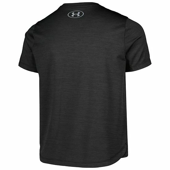Youth Under Armour Heathered Black Wisconsin Badgers Vent Tech Mesh T-Shirt 4 Youth Under Armour Heathered Black Wisconsin Badgers Vent Tech Mesh T-Shirt - Image 4