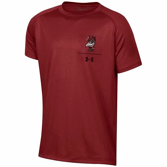 Youth Under Armour Garnet South Carolina Gamecocks Spine Print Raglan T-Shirt 2 Youth Under Armour Garnet South Carolina Gamecocks Spine Print Raglan T-Shirt - Image 2
