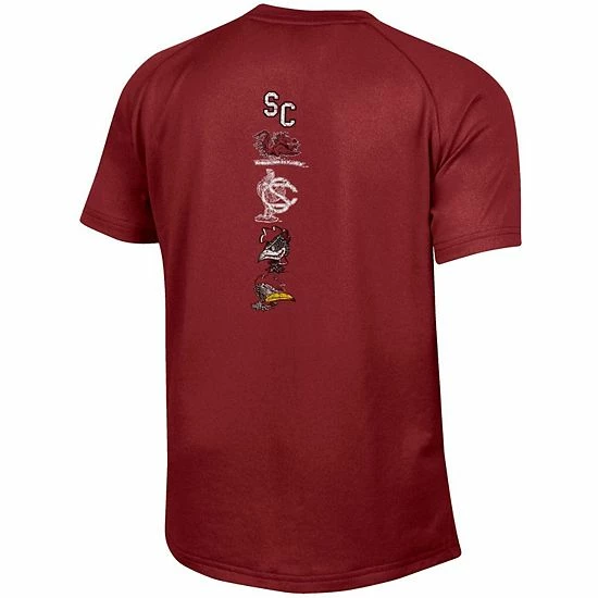 Youth Under Armour Garnet South Carolina Gamecocks Spine Print Raglan T-Shirt 3 Youth Under Armour Garnet South Carolina Gamecocks Spine Print Raglan T-Shirt - Image 3