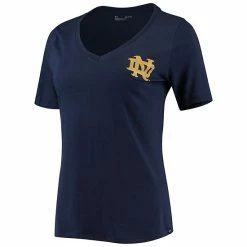 Women's Under Armour Navy Notre Dame Fighting Irish Vault V-Neck T-Shirt -Under Armour SHOP unnamed file 10695