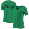 Women's Under Armour Green Notre Dame Fighting Irish Vault V-Neck T-Shirt