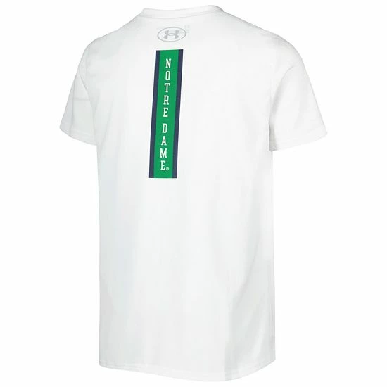 Youth Under Armour White Notre Dame Fighting Irish Oversized Logo Tech T-Shirt 4 Youth Under Armour White Notre Dame Fighting Irish Oversized Logo Tech T-Shirt - Image 4