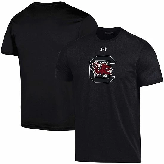 Men's Under Armour Black South Carolina Gamecocks School Logo Cotton T-Shirt 2 Men's Under Armour Black South Carolina Gamecocks School Logo Cotton T-Shirt - Image 2