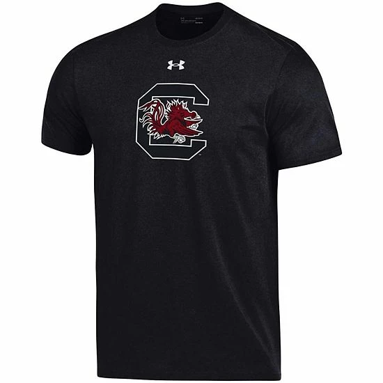 Men's Under Armour Black South Carolina Gamecocks School Logo Cotton T-Shirt 3 Men's Under Armour Black South Carolina Gamecocks School Logo Cotton T-Shirt - Image 3