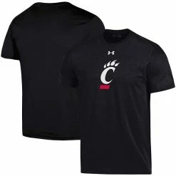 Men's Under Armour Black Cincinnati Bearcats School Logo Performance Cotton T-Shirt