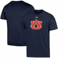 Men's Under Armour Navy Auburn Tigers School Logo Cotton T-Shirt