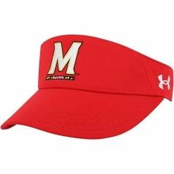 Men's Under Armour Red Maryland Terrapins High Performance Adjustable Visor