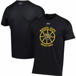 Men's Under Armour Black Wichita State Shockers Logo Basketball T-Shirt