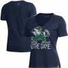 Women's Under Armour Navy Notre Dame Fighting Irish Logo Performance V-Neck T-Shirt