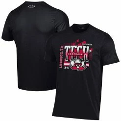Men's Under Armour Black Texas Tech Red Raiders Throwback Special Game Performance T-Shirt