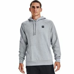 Men's Under Armour Rival Fleece Hoodie Khaki Gray Light -Under Armour SHOP unnamed file 108