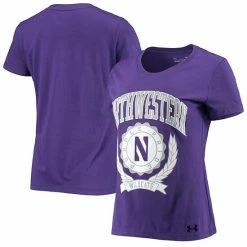 Women's Under Armour Purple Northwestern Wildcats T-Shirt