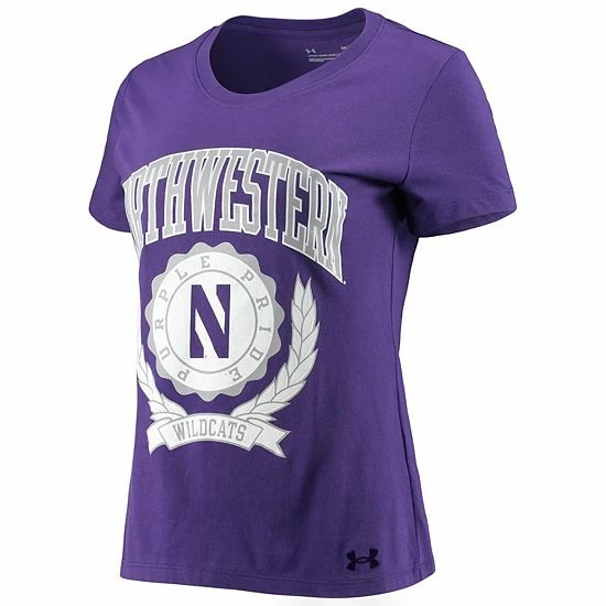 Women's Under Armour Purple Northwestern Wildcats T-Shirt 3 Women's Under Armour Purple Northwestern Wildcats T-Shirt - Image 3