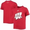 Youth Under Armour Red Wisconsin Badgers Forward T-Shirt