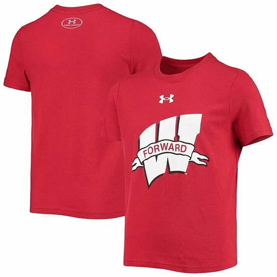 Youth Under Armour Red Wisconsin Badgers Forward T-Shirt 1 Youth Under Armour Red Wisconsin Badgers Forward T-Shirt