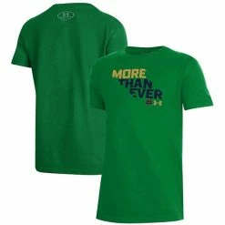 Youth Under Armour Kelly Green Notre Dame Fighting Irish 2021 Irish Wear Green Performance T-Shirt