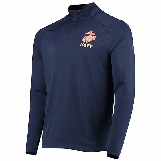 Men's Under Armour Navy Navy Midshipmen Rivalry USMC Team Issue 2.0 Special Game Quarter-Zip Jacket 3 Men's Under Armour Navy Navy Midshipmen Rivalry USMC Team Issue 2.0 Special Game Quarter-Zip Jacket - Image 3