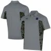 Men's Under Armour Gray Notre Dame Fighting Irish Freedom Polo