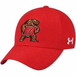 Men's Under Armour Red Maryland Terrapins Classic Structured Adjustable Hat