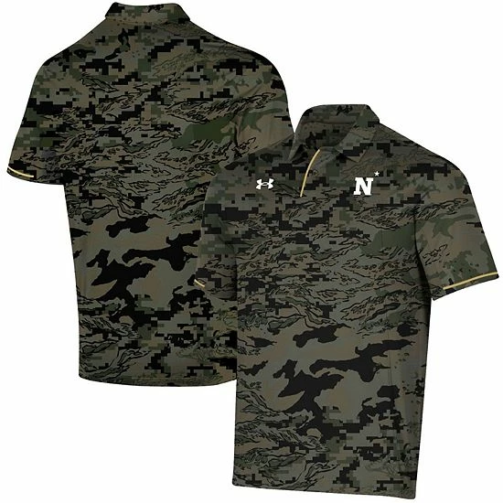 Men's Under Armour Camo Navy Midshipmen Freedom Polo 2 Men's Under Armour Camo Navy Midshipmen Freedom Polo - Image 2