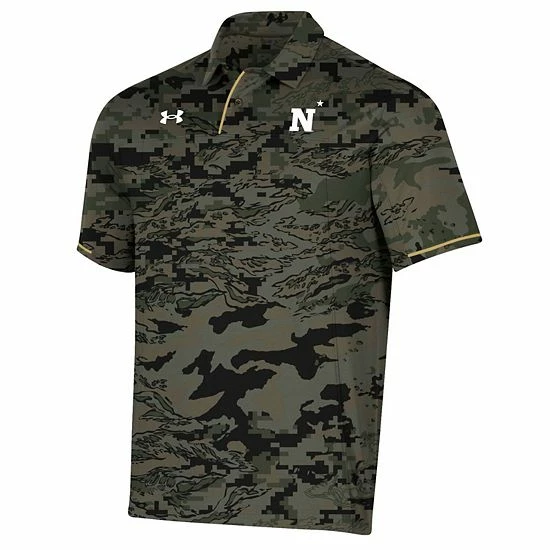 Men's Under Armour Camo Navy Midshipmen Freedom Polo 3 Men's Under Armour Camo Navy Midshipmen Freedom Polo - Image 3