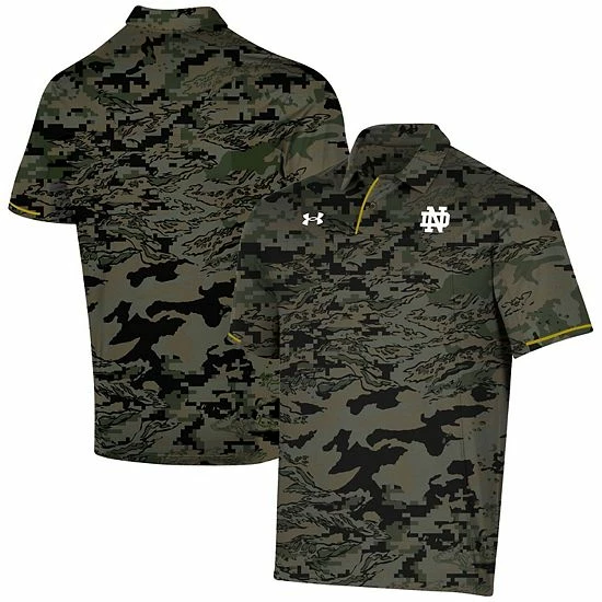 Men's Under Armour Camo Notre Dame Fighting Irish Freedom Polo 1 Men's Under Armour Camo Notre Dame Fighting Irish Freedom Polo