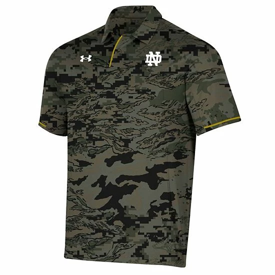 Men's Under Armour Camo Notre Dame Fighting Irish Freedom Polo 2 Men's Under Armour Camo Notre Dame Fighting Irish Freedom Polo - Image 2