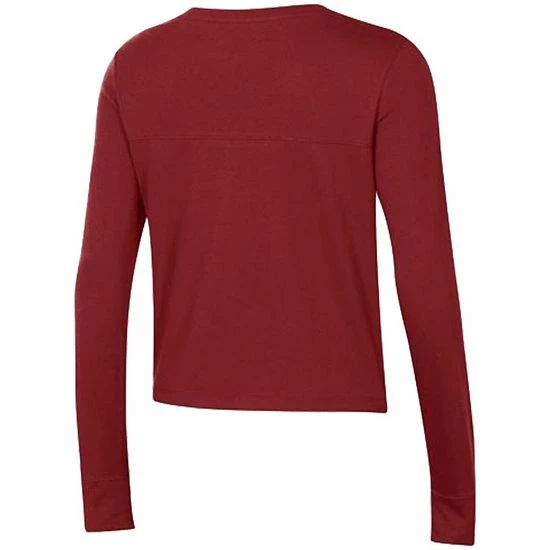 Women's Under Armour Cardinal South Carolina Gamecocks Vault Cropped Long Sleeve T-Shirt 3 Women's Under Armour Cardinal South Carolina Gamecocks Vault Cropped Long Sleeve T-Shirt - Image 3