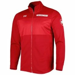 Men's Under Armour Red Wisconsin Badgers Knit Warm-Up Full-Zip Jacket -Under Armour SHOP unnamed file 10925