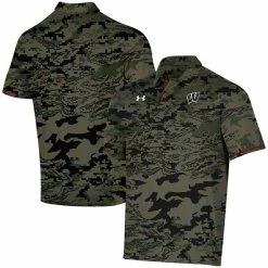 Men's Under Armour Camo Wisconsin Badgers Freedom Polo