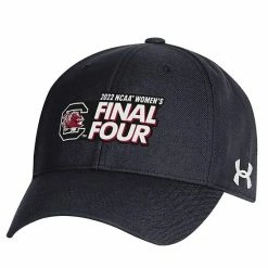 Women's Under Armour Black South Carolina Gamecocks 2022 NCAA Women's Basketball Tournament March Madness Final Four Regional Champions Locker Room Adjustable Hat
