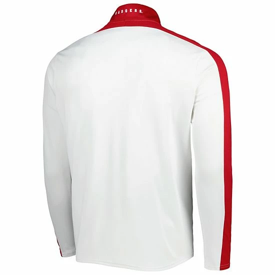 Men's Under Armour White Wisconsin Badgers Lightweight Mock Neck Performance Quarter-Zip Jacket 4 Men's Under Armour White Wisconsin Badgers Lightweight Mock Neck Performance Quarter-Zip Jacket - Image 4