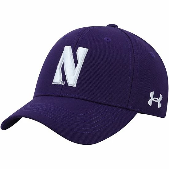 Men's Under Armour Purple Northwestern Wildcats Classic Structured Adjustable Hat 2 Men's Under Armour Purple Northwestern Wildcats Classic Structured Adjustable Hat - Image 2