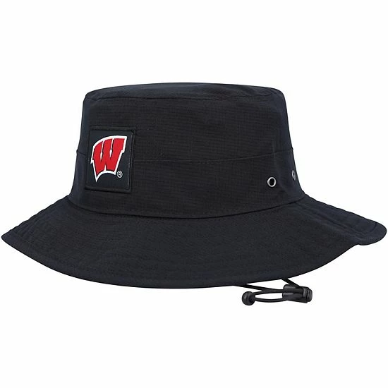 Men's Under Armour Black Wisconsin Badgers Airvent Performance Boonie Hat 2 Men's Under Armour Black Wisconsin Badgers Airvent Performance Boonie Hat - Image 2