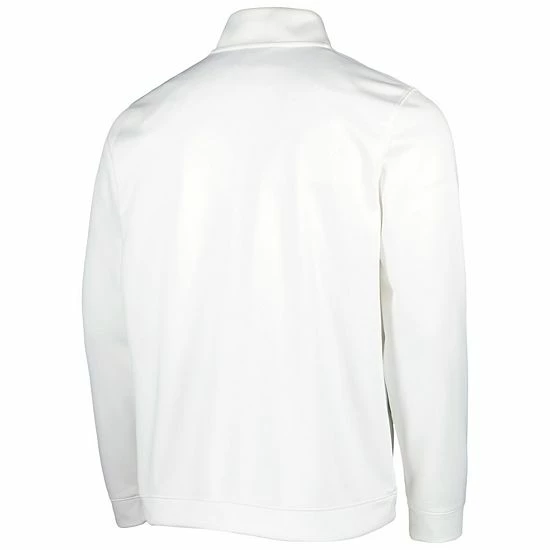 Men's Under Armour White Wisconsin Badgers Universal Mock Neck Half-Zip Jacket 4 Men's Under Armour White Wisconsin Badgers Universal Mock Neck Half-Zip Jacket - Image 4