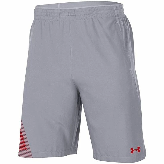 Men's Under Armour Gray Wisconsin Badgers 2021 Sideline Woven Shorts 3 Men's Under Armour Gray Wisconsin Badgers 2021 Sideline Woven Shorts - Image 3