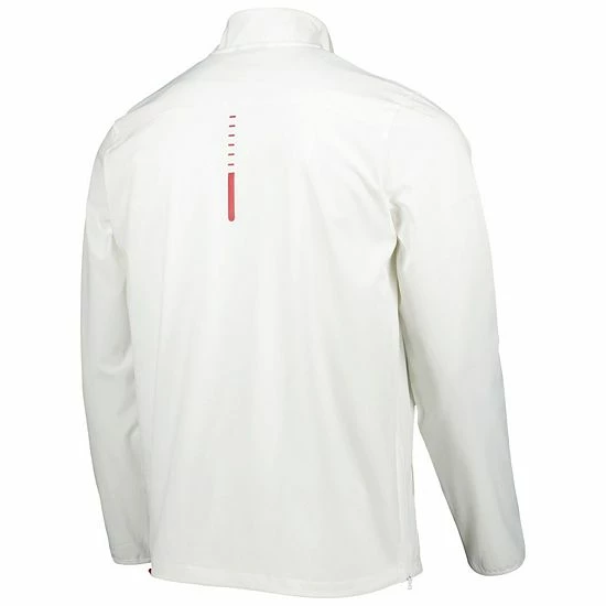 Men's Under Armour White Wisconsin Badgers Motivate 2.0 Quarter-Zip Performance Jacket 4 Men's Under Armour White Wisconsin Badgers Motivate 2.0 Quarter-Zip Performance Jacket - Image 4