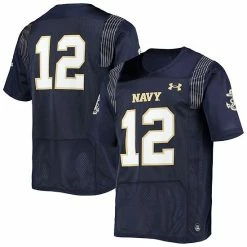 Men's Under Armour #12 Navy Navy Midshipmen Replica Player Jersey