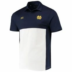 Men's Under Armour Navy/White Notre Dame Fighting Irish 2022 Blocked Coaches Performance Polo -Under Armour SHOP unnamed file 11144