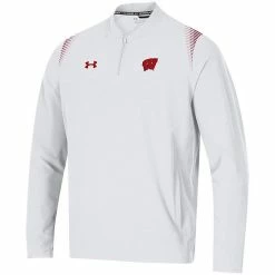 Men's Under Armour White Wisconsin Badgers 2021 Sideline Motivate Quarter-Zip Jacket 6 Men's Under Armour White Wisconsin Badgers 2021 Sideline Motivate Quarter-Zip Jacket -Under Armour SHOP unnamed file 11161