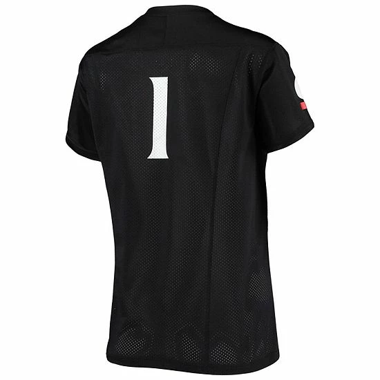 Women's Under Armour #1 Black Cincinnati Bearcats Finished Replica Football Jersey 4 Women's Under Armour #1 Black Cincinnati Bearcats Finished Replica Football Jersey - Image 4