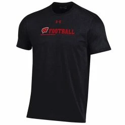 Men's Under Armour Black Wisconsin Badgers 2022 Sideline Football Performance Cotton T-Shirt 6 Men's Under Armour Black Wisconsin Badgers 2022 Sideline Football Performance Cotton T-Shirt -Under Armour SHOP unnamed file 11242