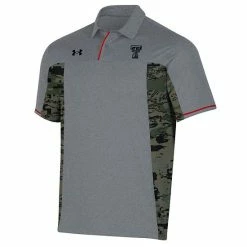 Men's Under Armour Gray Texas Tech Red Raiders Freedom Polo -Under Armour SHOP unnamed file 11265