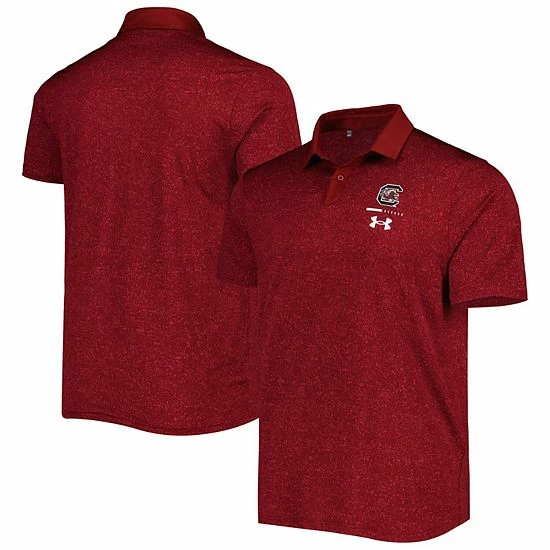 Men's Under Armour Garnet South Carolina Gamecocks Static Performance Polo 1 Men's Under Armour Garnet South Carolina Gamecocks Static Performance Polo